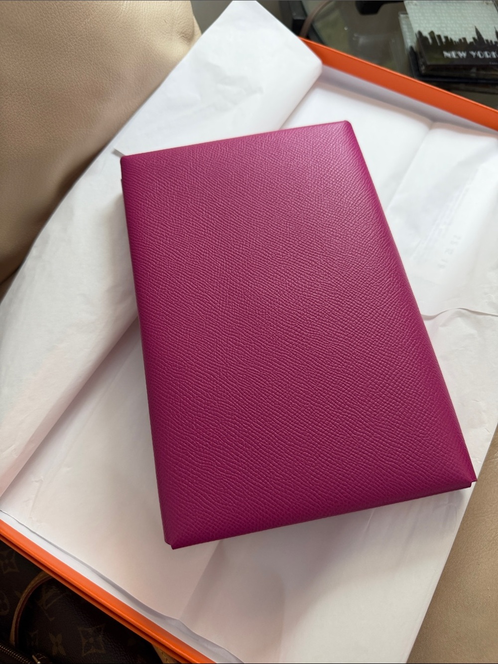 HERMES CALVI DUO GM CLUTCH